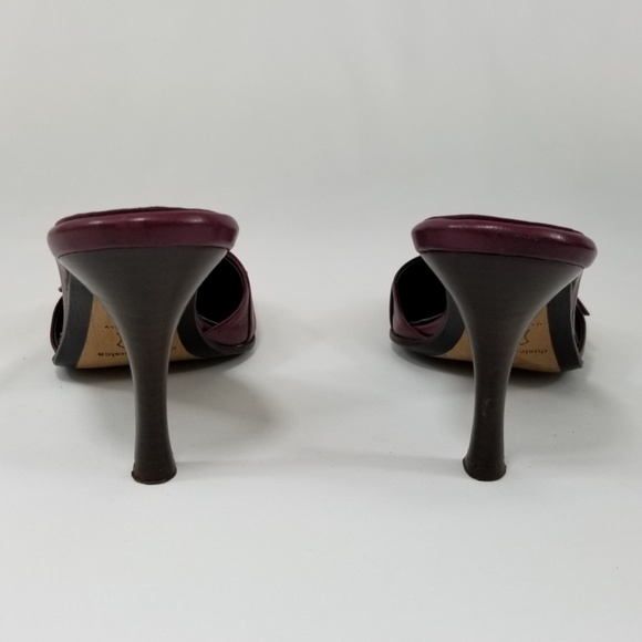 Dusica Dusica Wine Pumps Square Toe Shoes Italian - Picture 4 of 8